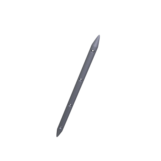 Titanium Rub strake 16 inches by 3/4 inch wide using #10 flat head screws